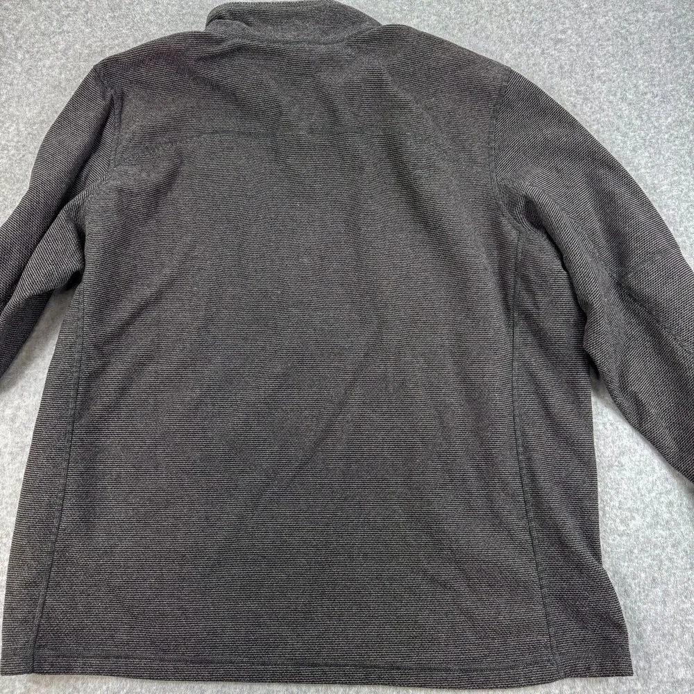 The North Face Sweater Mens 2XL Gray Fleece 1/4 Zip Mock Neck Pullover Outdoor